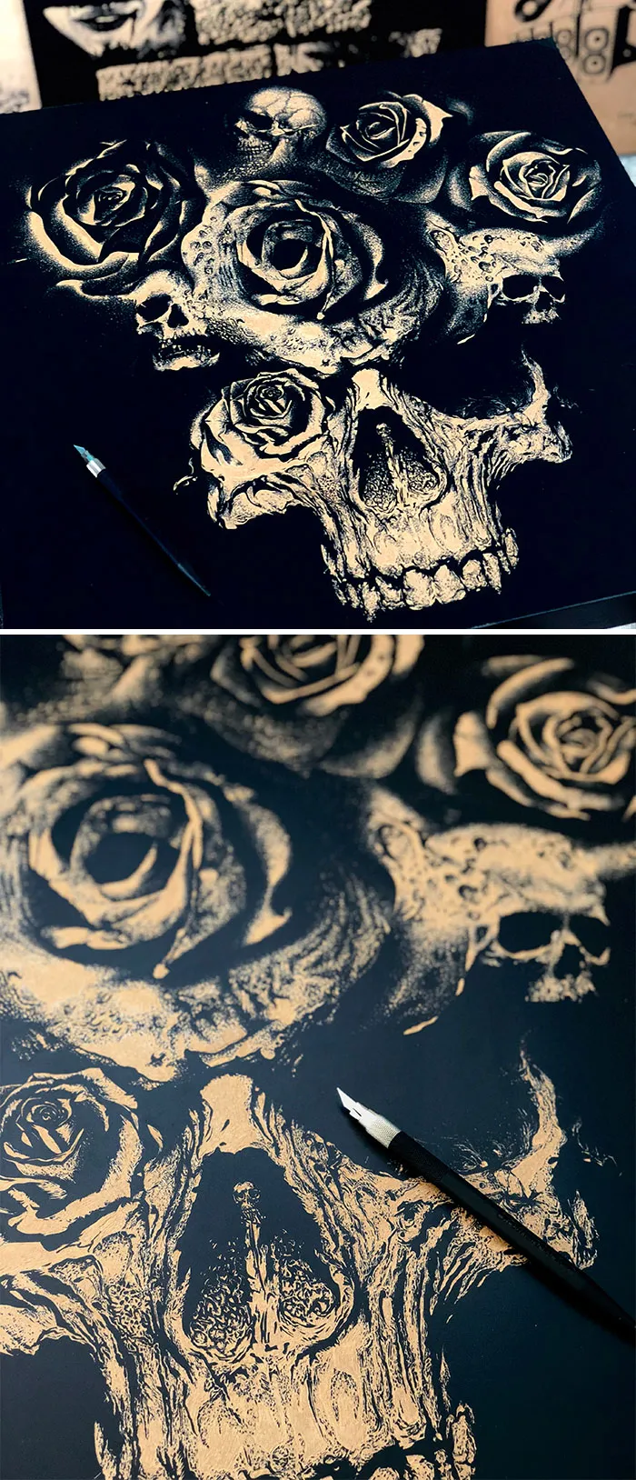 Skull And Roses
