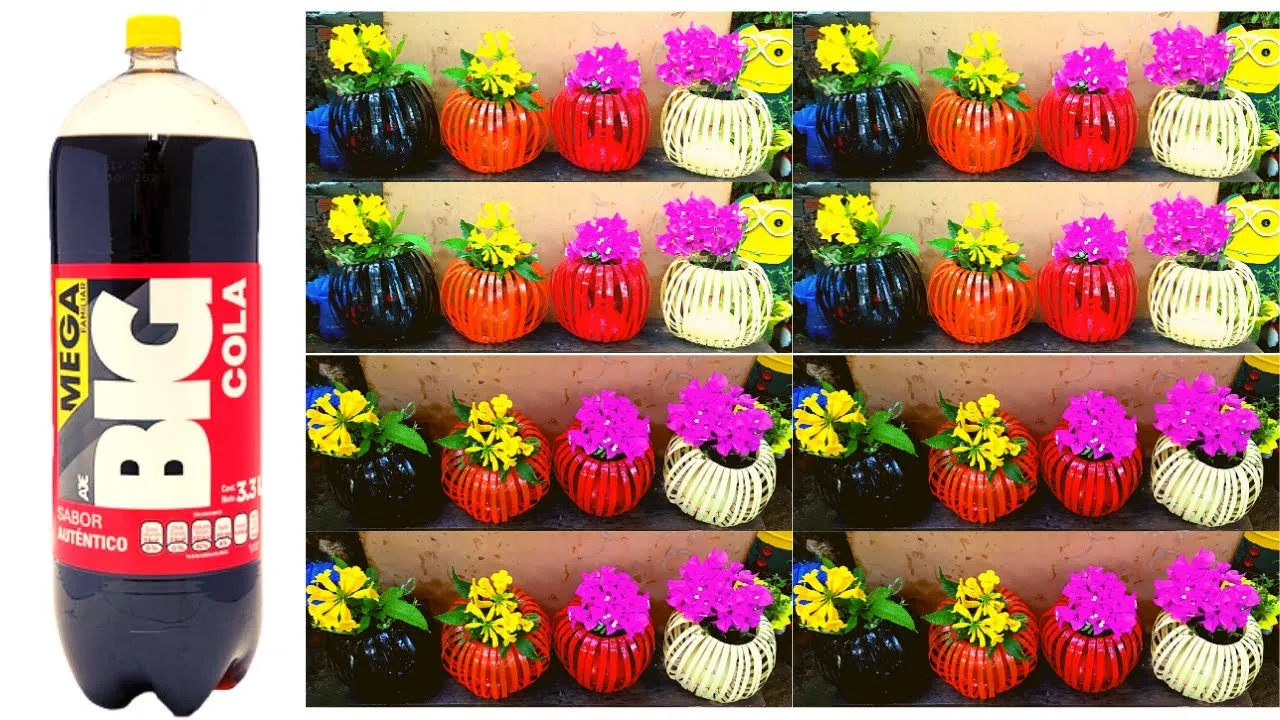 Amazing Garden, Recycling Plastic Bottles To Make Beautiful Garden Planter Pots