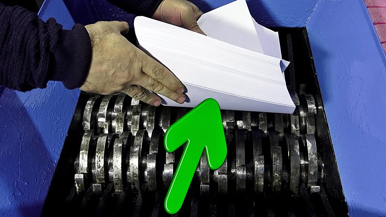 Shredding! Guess How Many Paper The Shredder Machine Can Shred