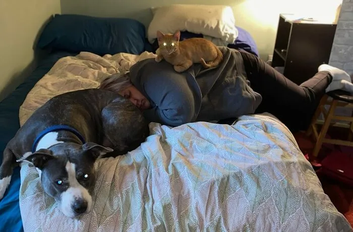 35 Of The Best Entries To The "GrandPawrents" Challenge In Which People Share Pics Of Parents With Their Pets