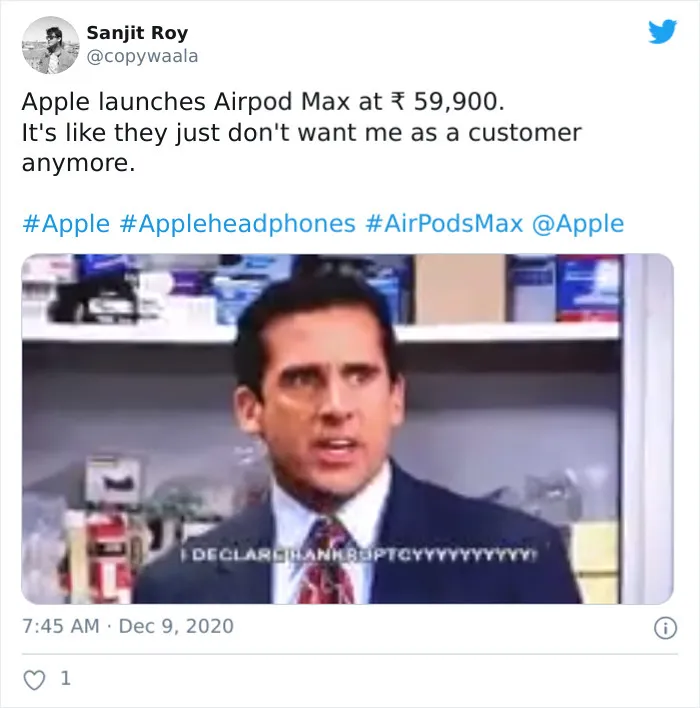 Apple Reveals Its Newest $549 AirPods, The Internet Comes Up With 30 Hilarious Memes And Reactions