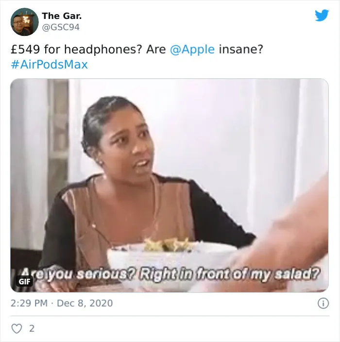 Apple Reveals Its Newest $549 AirPods, The Internet Comes Up With 30 Hilarious Memes And Reactions