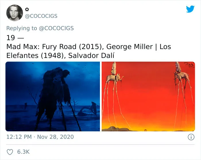 People Believe They've Noticed Art References In Popular Movies, Share 30 Side-By-Side Pics On Twitter