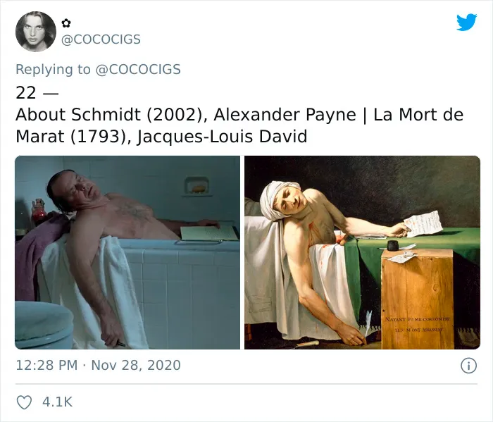 People Believe They've Noticed Art References In Popular Movies, Share 30 Side-By-Side Pics On Twitter