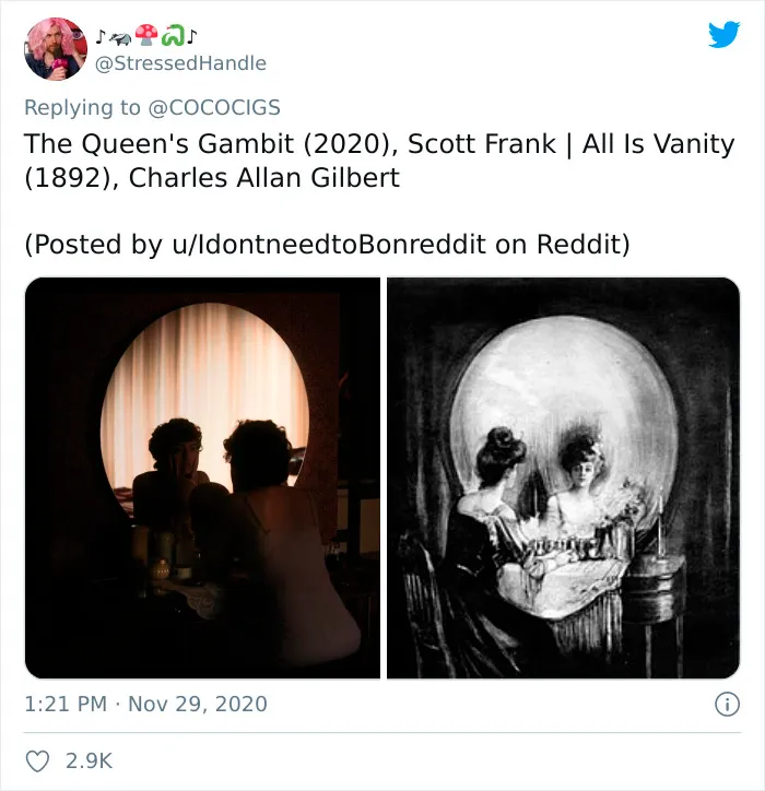 People Believe They've Noticed Art References In Popular Movies, Share 30 Side-By-Side Pics On Twitter