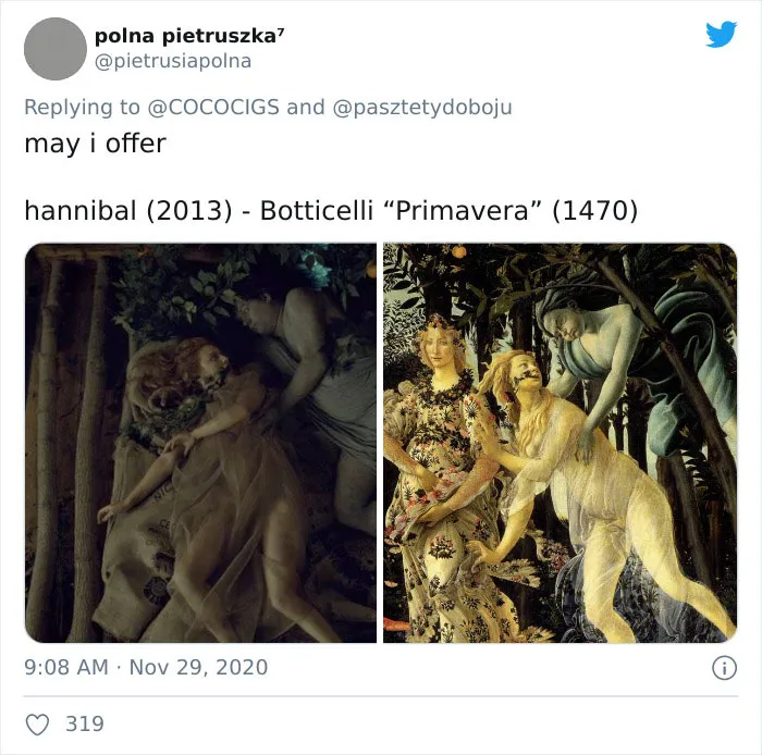 People Believe They've Noticed Art References In Popular Movies, Share 30 Side-By-Side Pics On Twitter