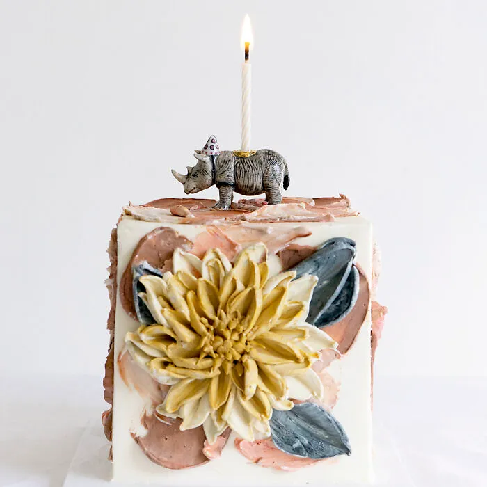 Dahlia Birthday Cake