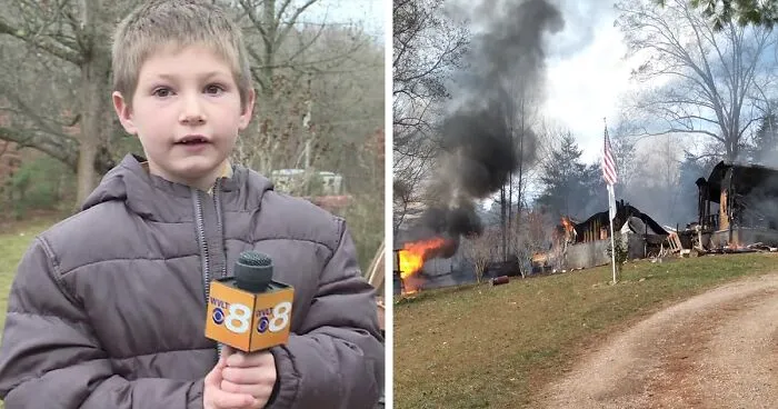 7-Year-Old Foster Son Rushes Back Into Burning Home To Save His Baby Sister