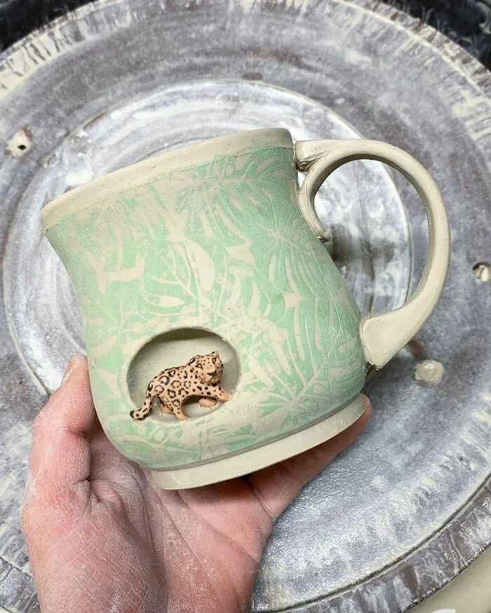 These 31 Brilliant Mugs Have Small Side Nooks Where Tiny Animal Sculptures Live