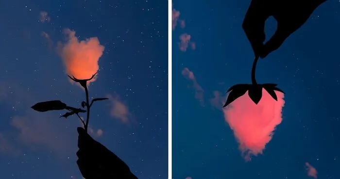 Artist Puts Silhouettes Next To Clouds To Create These Stunning Compositions (21 Pics)