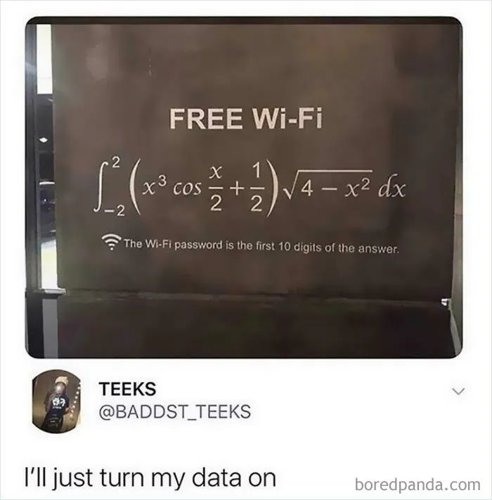 What Would The WiFi Password Be?