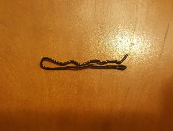 One Side Of A Bobby Pin Is Bumpier
