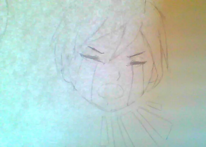 Crying Boy. Sorry For The Bad Picture. I Have A Bad Camera