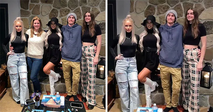 900000 Personas en Twitter se parten de risa con este padre que borró a su ex-mujer de una foto familiar antes de publicarla