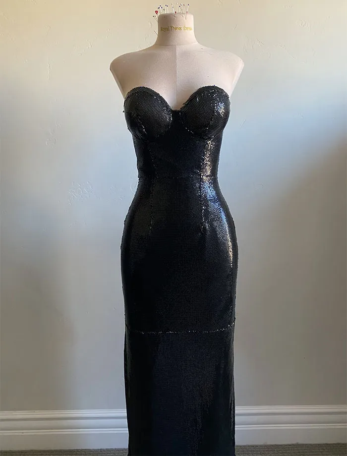 A Dress Entirely Sewn By Hand Made From Chainmail