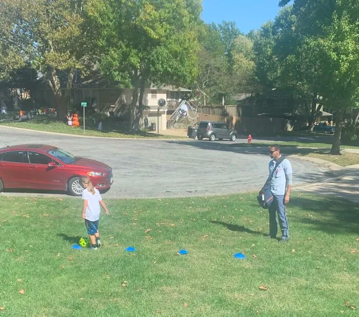 When Your Mailman Is An Ex-Soccer Player And Your Daughter Starts Asking For Daily Tips On It, Which Turns Into A Soccer Lesson
