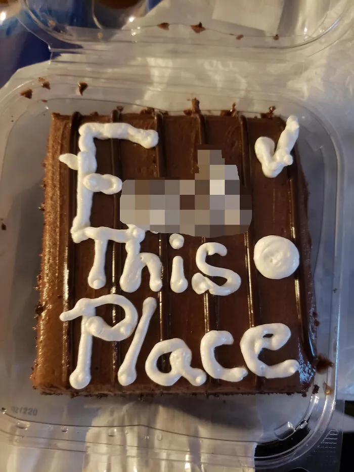 When You're Quitting A "Big Box Mart" Job And The Company Doesn't Acknowledge It, But The Baker Does