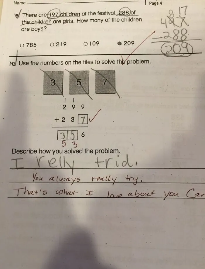 When You Try Your Best And Your Teacher Appreciates The Effort Instead Of Being Harsh