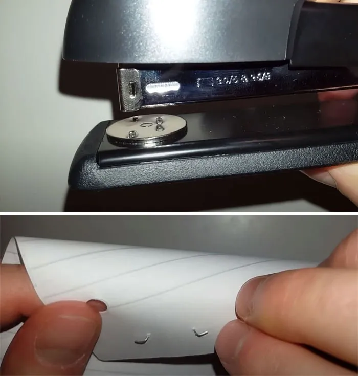 Little Metal Plate On A Stapler