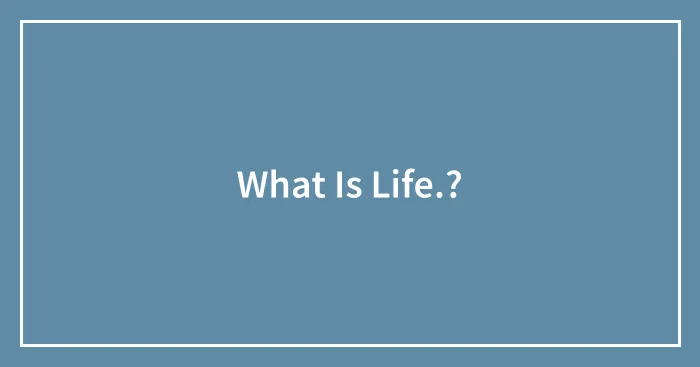 What Is Life.?
