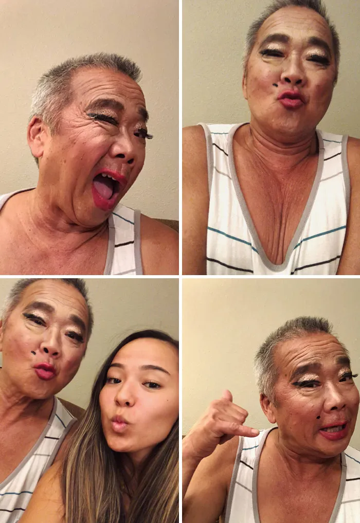 I Did My Dad’s Makeup. Giving “Beautiful” A Whole New Meaning