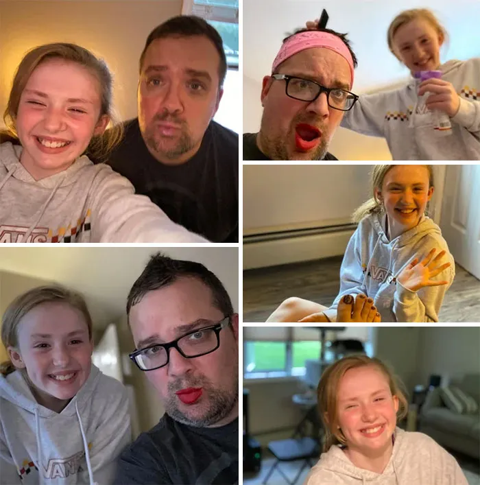 I’ve Been Having A Hard Time Bonding With And Getting My Daughter To Smile Lately. So I Finally Agreed To Let Her Give Me A Makeover And Her Smile Says It All