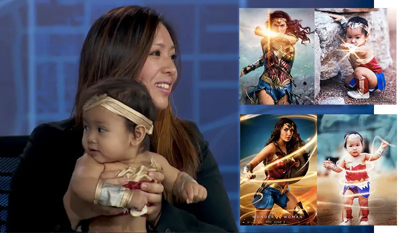 Remember This Viral Wonder Woman Baby? Well She's Back For The Sequel Ww84 And Cuter Than Ever!
