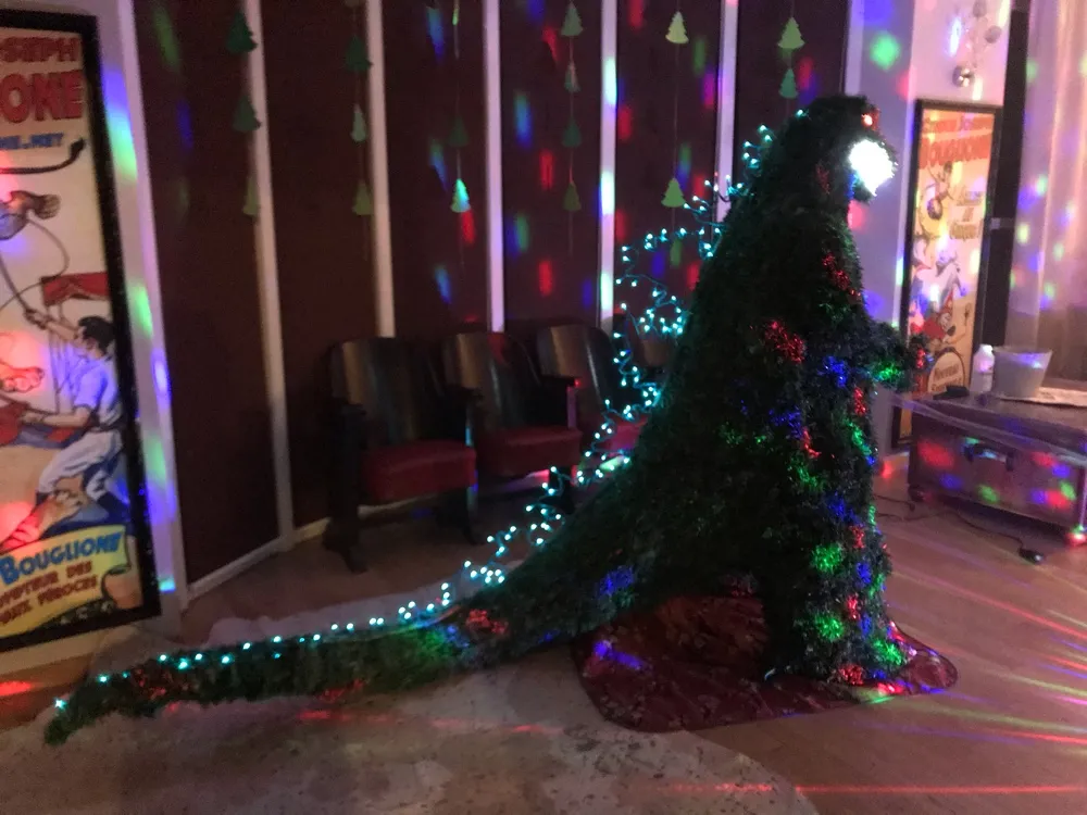 Godzilla Christmas Tree With Atomic Breath