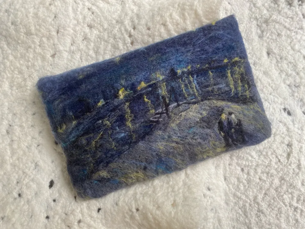 Recreating Art With Wool - Starry Night On The Rhône