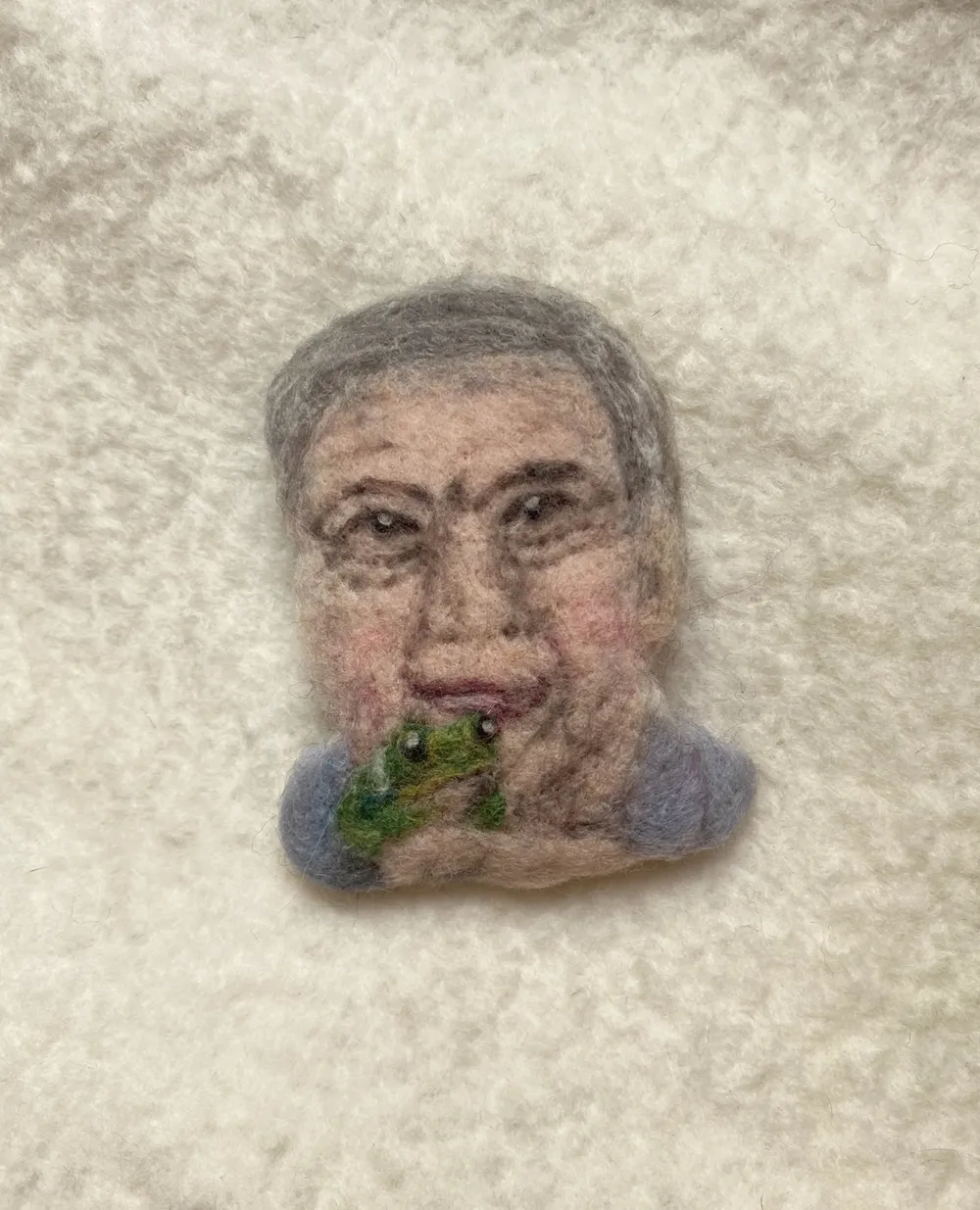 Handfelted Portrait-Sir David Attenborough