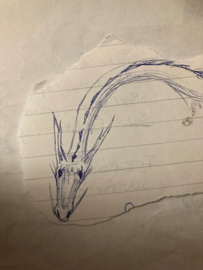 20 Yr Old Doodle From When I Was At School. Still Use It As A Bookmark
