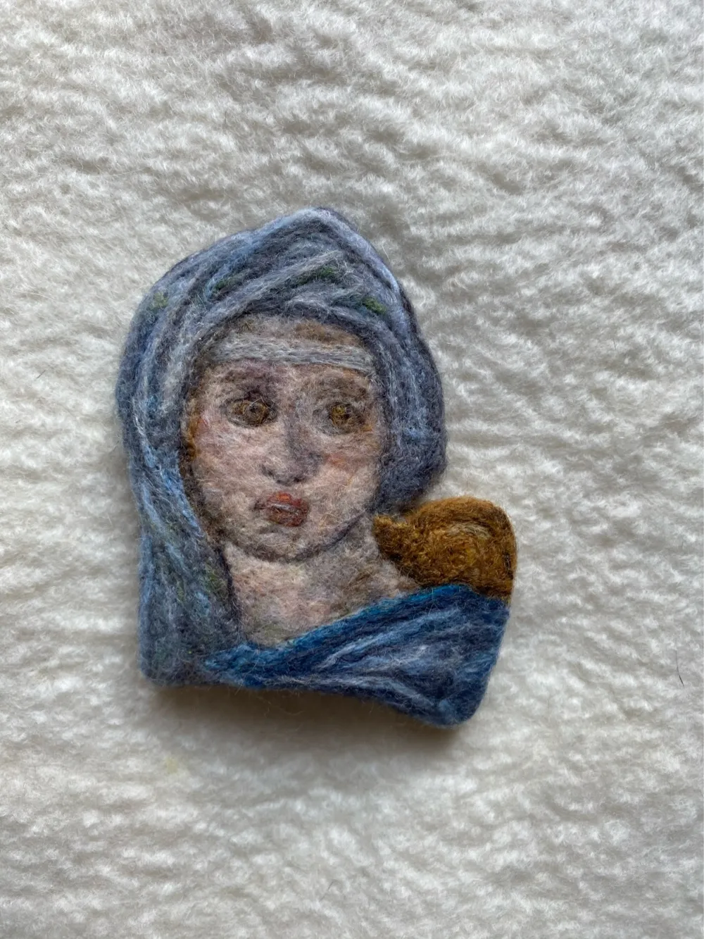 Recreating Art With Wool -Michelangelo’s Delphic Sibyl