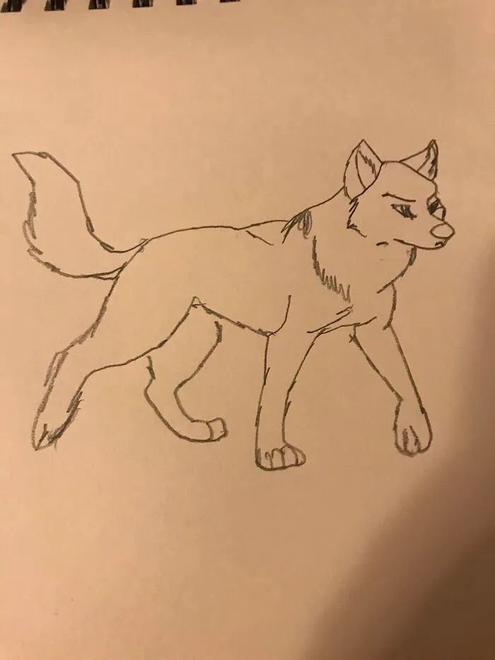 This Wolf Took Me About 3 Minutes It’s Not My Best Work