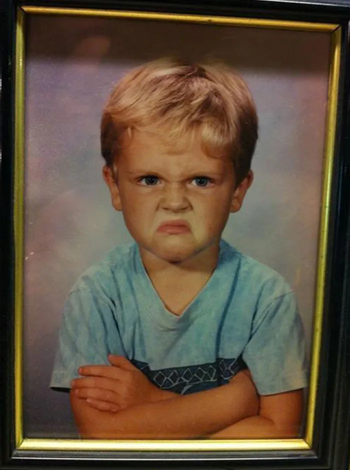 My Friend’s Boyfriend Was Not Happy About His Kindergarten Picture. His Parents Still Have It Framed In Their House 20 Years Later