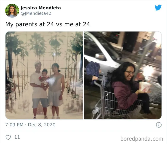 Mis padres a los 24 VS Yo a los 24