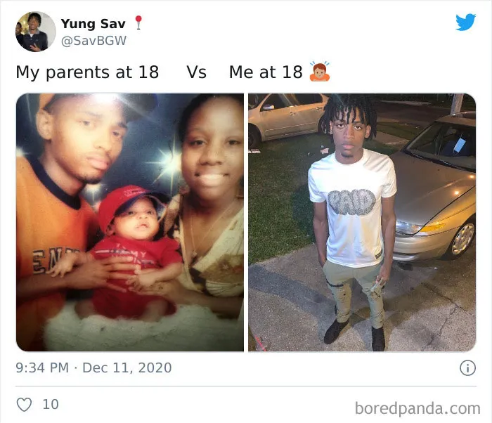 Mis padres a los 18 VS Yo a los 18