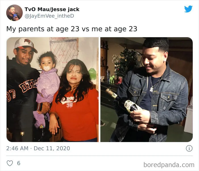 Mis padres a los 23 VS Yo a los 23