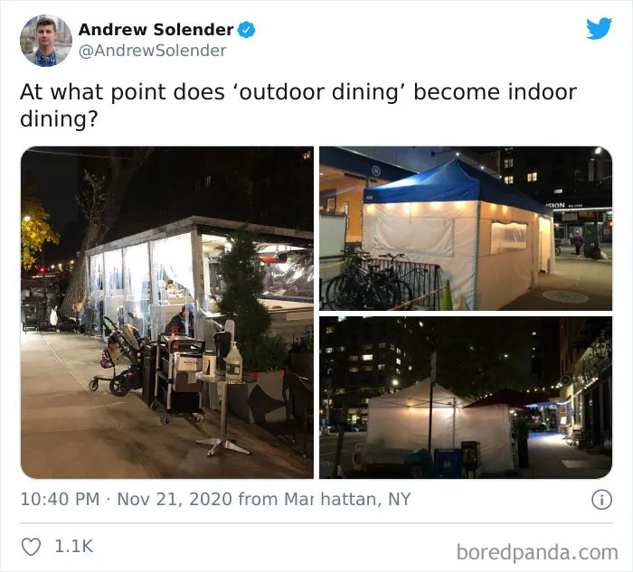 30 Photos Of "Outdoor Dining" That Don't Look Right At All