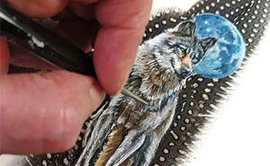 I’m Surviving Lockdown By Painting On Feathers (30 New Pics)