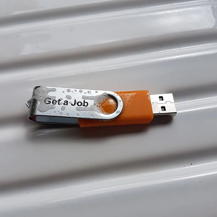 My Wife Washed My USB Drive Because It Was "Sticky"