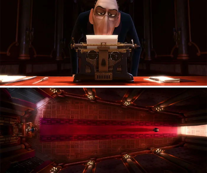 Anton Ego’s Typewriter Resembles A Skull And His Office A Coffin