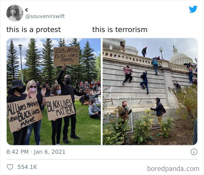 Twitter Is Comparing The Trump Mob To The BLM Protests, And Here Are 25 Of The Most Viral Tweets