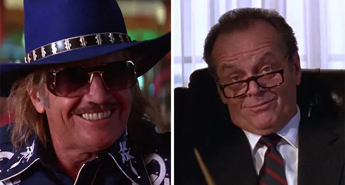 Jack Nicholson As Art Land And U.S. President James Dale In Mars Attacks! (1996)