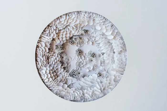 I Made A Paper Art Piece That Represents Coral Bleaching.