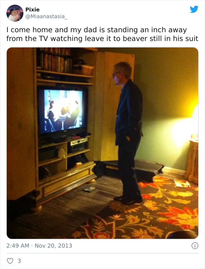 Someone Points Out That Dads Watch TV In A Very Specific Way, And It's Hilarious (25 Pics)