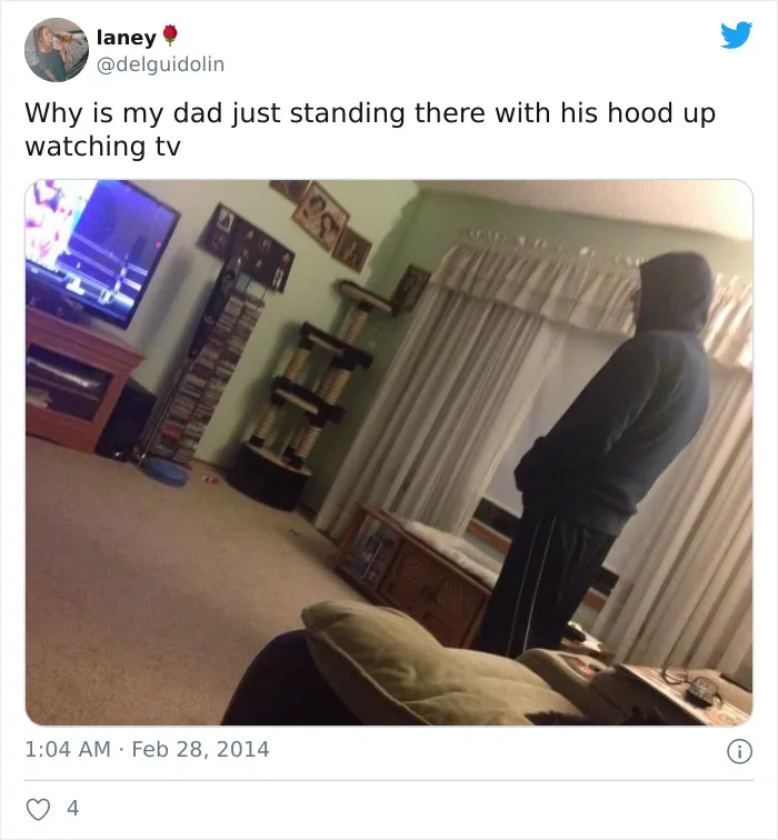 Someone Points Out That Dads Watch TV In A Very Specific Way, And It's Hilarious (25 Pics)