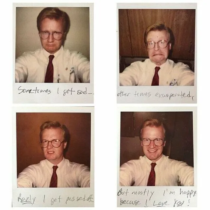 Después De Su Primera Pelea, Mi Padre Se Disculpó Con Mi Madre A Través De Polaroids. El Crack De Las Disculpas, Mi Hombre (1987)