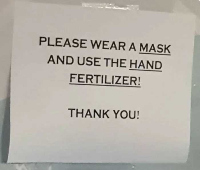 Posted The Sign, Boss ...