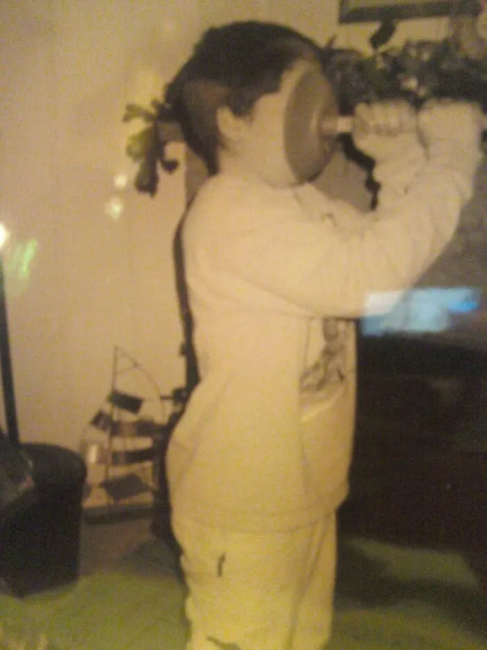 Este soy yo a los 9 años