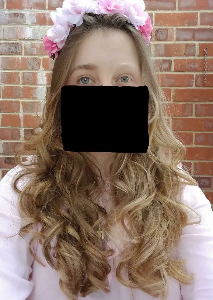 My Hair Is Half Blonde Half Brunette. Including Eyebrows And Eyelashes